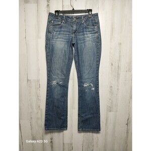 American Eagle Pants Womens 6 Blue Denim Jeans True Boot Bootcut Cotton Blend